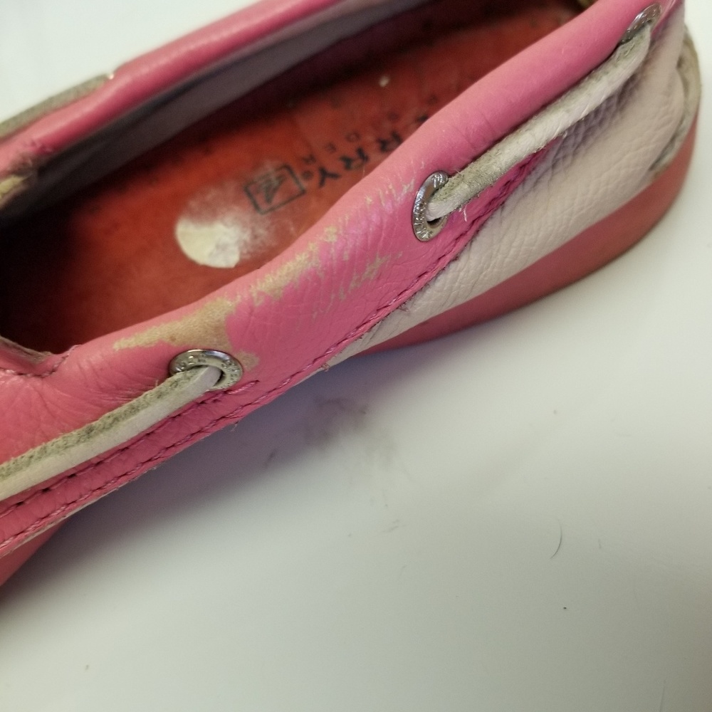 Sperry two-tone Pink docksiders size 6 1/2 M - Picture 5 of 8